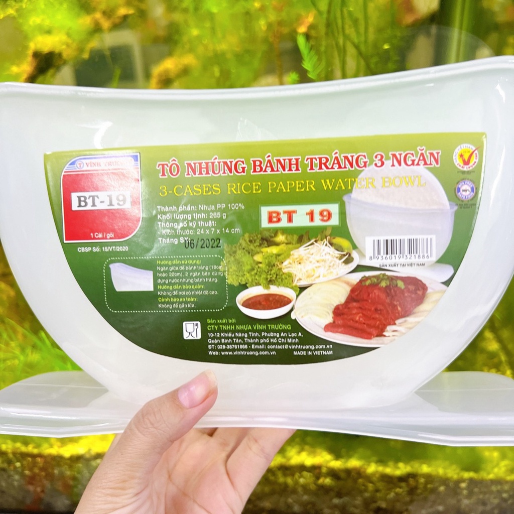 KHAYnhúng bánh tráng 3 NGĂN NHỰA CAO CẤP