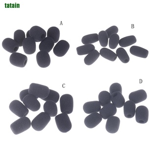 [Hàng mới về] 10 vỏ xốp màu đen bọc đầu micro chống gió