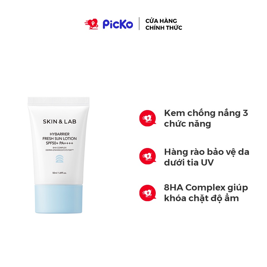 Chính Hãng Chống Nắng Dạng Lotion Skinandlab Hybarrier Fresh Sun Lotion Spf50 Pa 50 Ml 0349