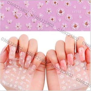 Sticker nổi 5D trang trí móng