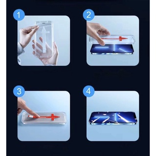 Kính cường lực XUNDD không viền đen có khung hỗ trợ dán cho Iphone 12/12pro/12promax/13/13pro/promax