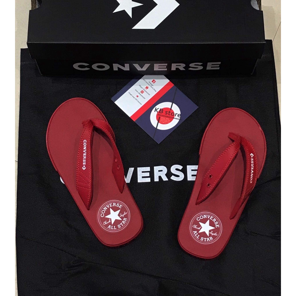 Dép Converse full đỏ xỏ ngón | Shopee Việt Nam