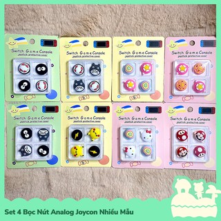 [Sẵn VN] Oled/V1/V2/Lite Set 4 Nút Bọc Analog Joycon Nintendo Switch / Switch Lite Phong Cách Anime Manga Game
