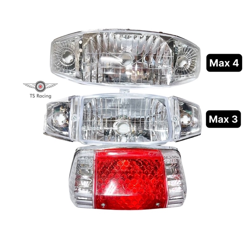 Combo chóa đèn đuôi đèn xi nhan max 3 - max 4