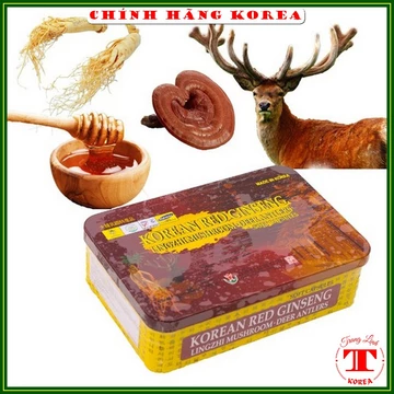 Đạm tổng hợp hồng sâm nhung hươu nấm linh chi - Viên đạm hồng sâm hàn quốc hộp 60 viên, tranglinh