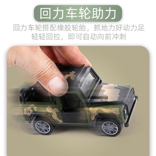 [Sẵn sàng] Bộ mô hình ô tô hợp kim mô phỏng xe quân sự Bán chạy Đồ chơi trẻ em Xe máy bay Xe tăng kéo lại Xe bọc thép