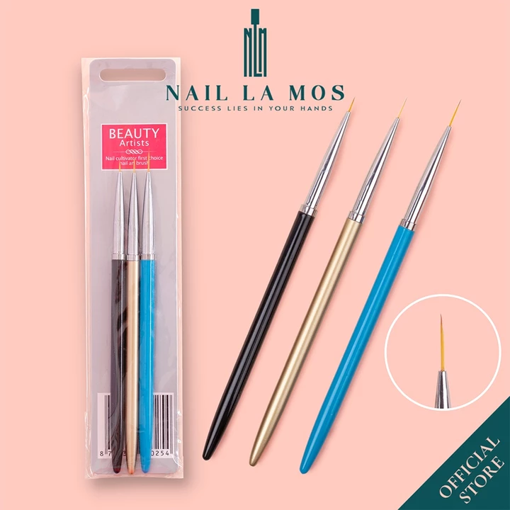 Set 3 cây cọ nét Beauty - Cọ vẽ chuyên dụng cho dân làm móng