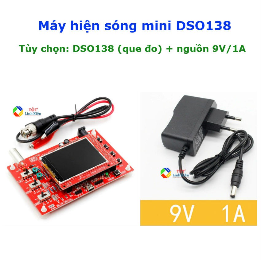 Máy Hiện Sóng Mini Digital Oscilloscope DSO138 Màn TFT 2.4