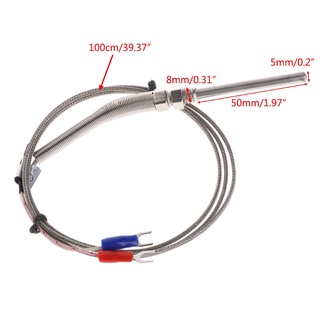 Cảm biến nhiệt độ cặp nhiệt điện loại K QUUM 0 - 500°Máy dò nhiệt độ đầu dò C