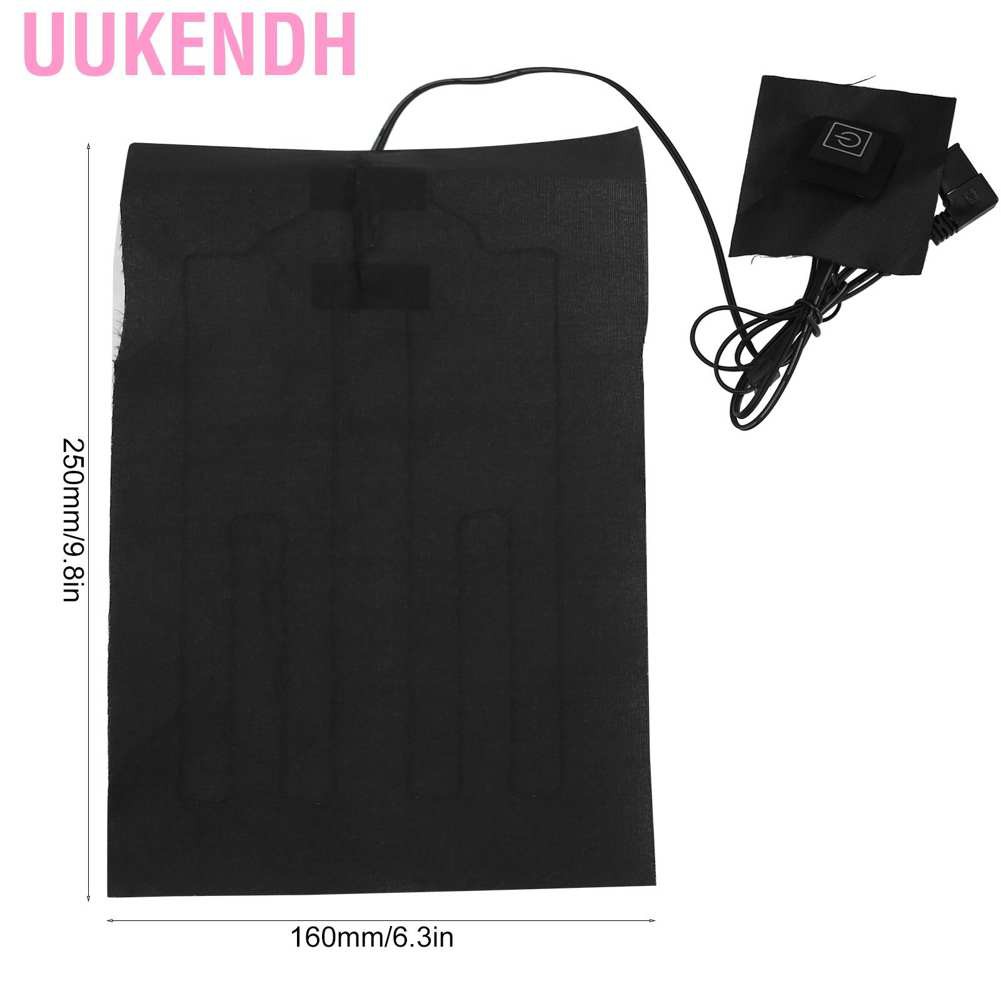 Uukendh [Uukendh]Tấm hệ thống USB có điều chỉnh nhiệt độ gắn vào quần áo tiện lợi