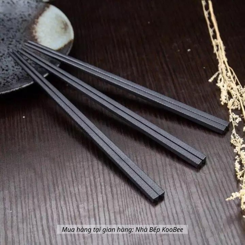 Set 10 Đôi Đũa Nhật Sợi Thuỷ Tinh Glass Fiber - Đũa Ăn Cơm Kháng Khuẩn Chống Nấm Mốc Chống Trơn Trượt (BA05) amizin