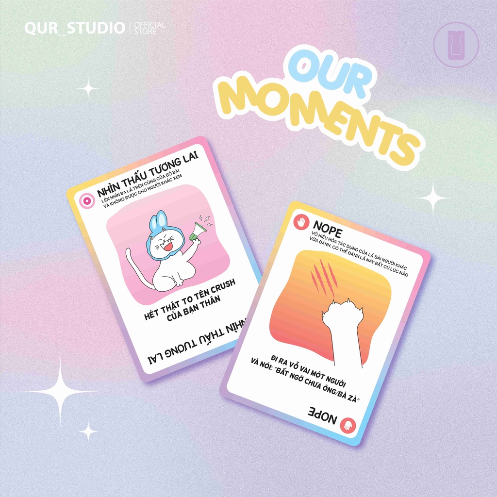 Bộ Bài Mèo Nổ Our Moments– Boardgame Thách Hay Thật QUR STUDIO