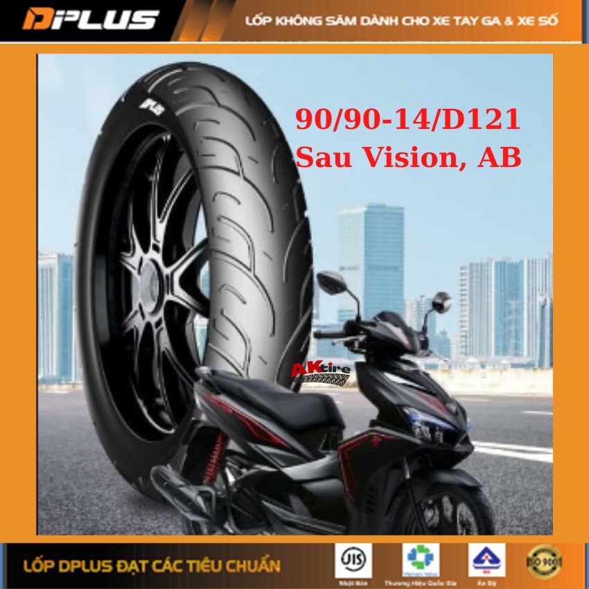 Lốp(Vỏ) DPLUS Sau xe Vision, AirBlade 90/90-14 CÔNG NGHỆ NHÂTJIS ...