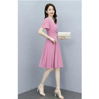 (HCM) Đầm xoè voan chiffoan hàng cao cấp thời trang hàn quốc siêu xinh xắn , tiểu thư hàn quốc KB FASHION