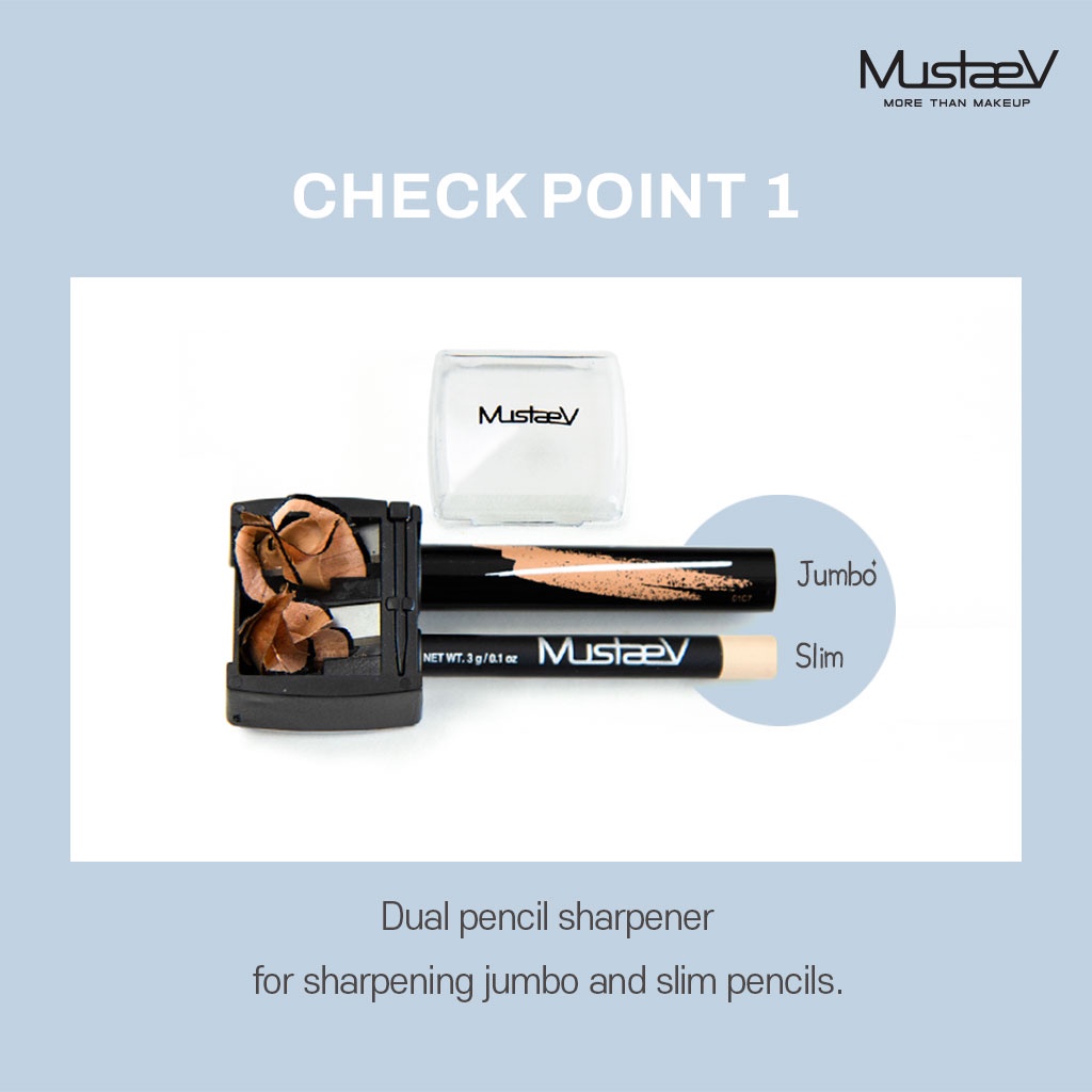 Ảnh Gọt bút chì kép MustaeV để mài bút chì dài và bút chì mảnh (12mm + 8mm) 3