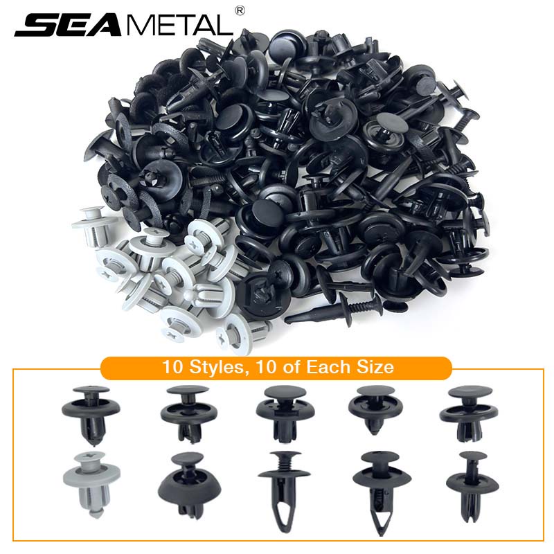Set 100 kẹp khóa ô tô SEAMETAL bằng nhựa thông dụng