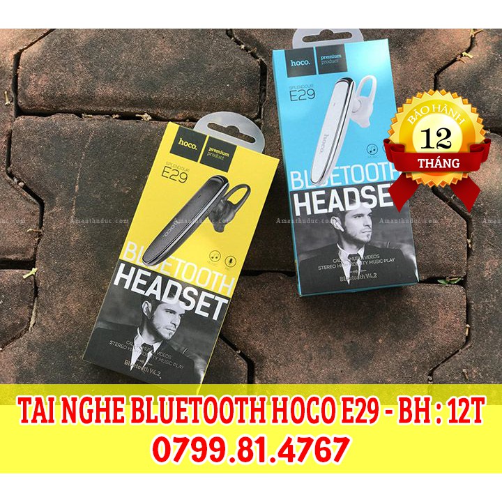 Tai nghe Blutooth Hoco E29 - Bảo hành : 12T (Hàng chính hãng) | Shopee ...