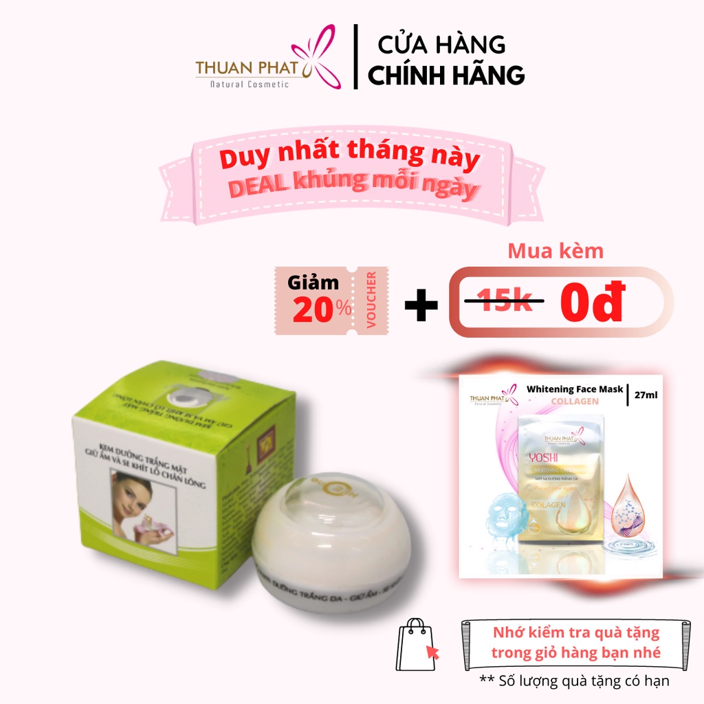 Kem Dưỡng Trắng Da Mặt - Giữ ẩm- Se Khít Lỗ Chân Lông