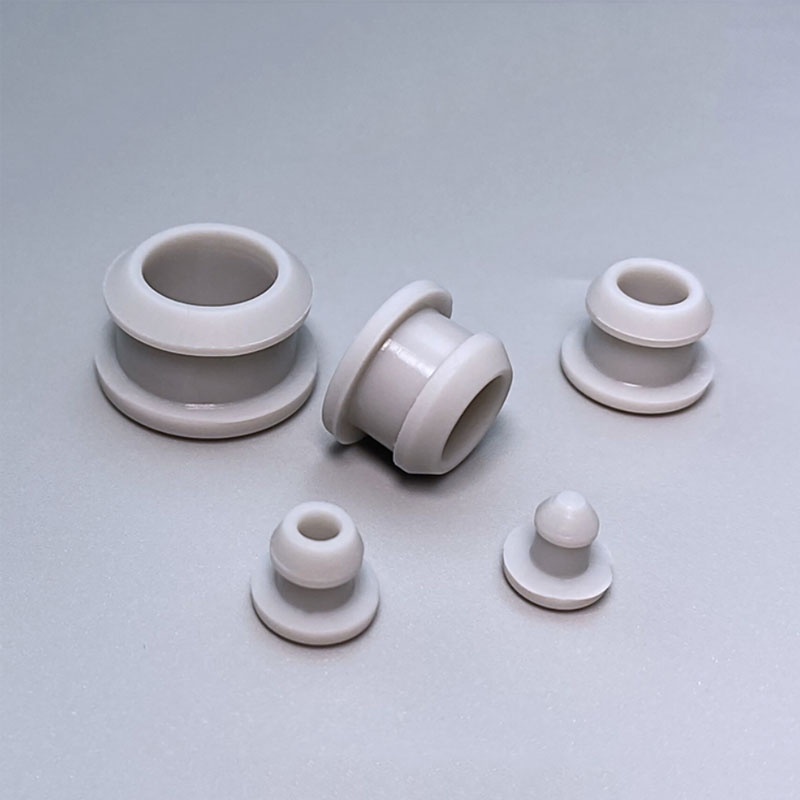 10 Chiếc Màu Xám Silicon Cao Su Lỗ Mũ Chịu Nhiệt Độ Cao Loại T Cắm Bao Snap-on Gioăng Trống Nắp Cuối