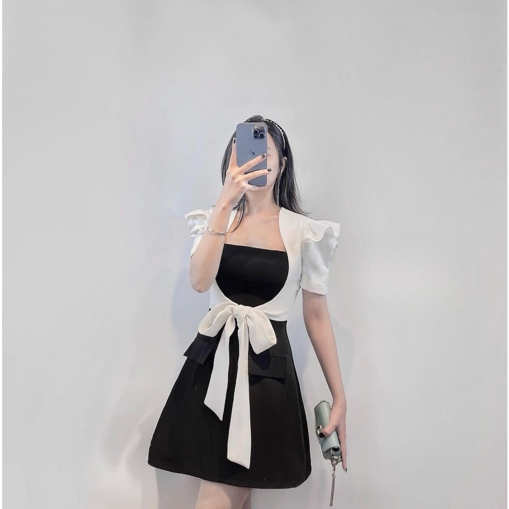 ĐẦM, VÁY ĐEN MOONY SET - HÀNG THIẾT KẾ ĐỘC QUYỀN ⚡HỎA TỐC⚡ SANG CHẢNH, TIỂU THƯ - MEOINDAHOUSE