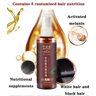 Chai xịt làm đen tóc thảo dược hiệu quả vĩnh viễn dung tích 100ml cho cả nam và nữ