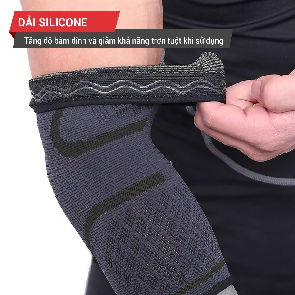 Băng bảo vệ khuỷu tay thể thao, tập Gym co giãn đàn hồi GoodFit GF402E
