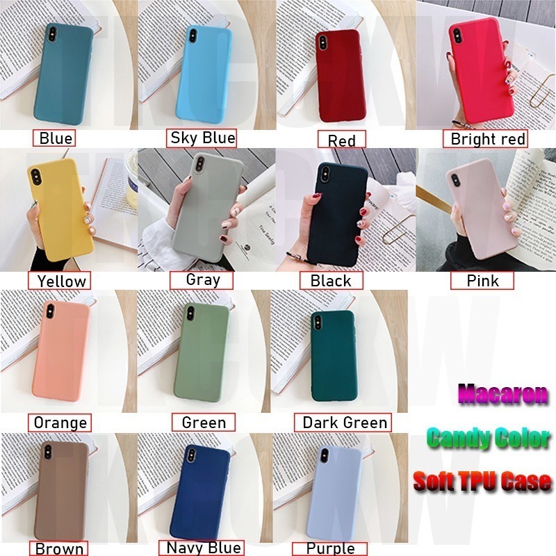 Ốp Lưng Silicone Màu Trơn Thời Trang Cho Samsung Galaxy A42 M51 S20 Fe