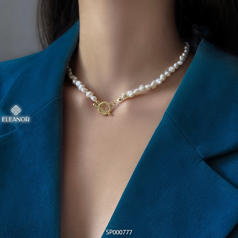 Dây chuyền ngọc trai nhân tạo Eleanor Accessories choker hạt phụ kiện trang sức vòng cổ nữ 0777