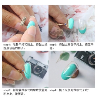 Keo đất sét nail, keo đa năng gắn móng giả tập vẽ , keo xanh dán móng giả