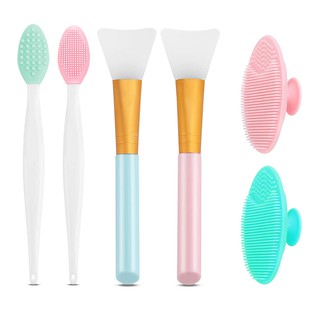 Bàn chải làm sạch mũi silicon Bàn chải làm đẹp Bàn chải mũi tay cầm dài Công cụ làm đẹp đa năng Bàn chải đầu đen để làm sạch lỗ chân lông tạo tác Bàn chải làm sạch góc chết mặt