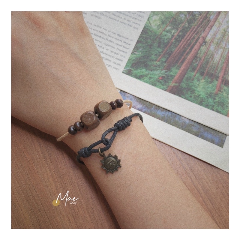 Vòng tay Sora - Vòng tay thắt nút charm mặt trời