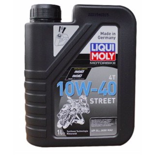 Dầu nhớt cho xe côn tay và xe số Liqui Moly street 10w40 1521