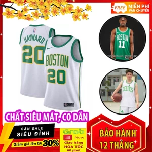 Áo Bóng Rổ Boston Celtics Chất vải mát co giãn tốt Mặc ôm người, thoải mái, Thấm hút mồ hôi (Mẫu mới 2020)
