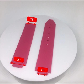 Dây Đeo Đồng Hồ Bằng Silicon Nhiều Màu Sắc 13mm*20mm Kèm Khóa Kim Loại 18mm
