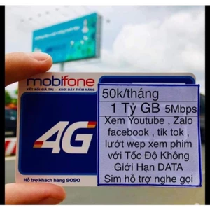 Xả kho sim 4G 1 Tỷ Gigabyte truy cập mạng thả ga