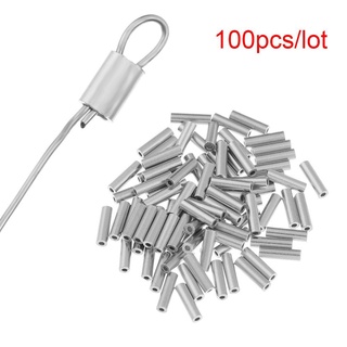 JOYFULLIFE 100 Cái / lốc Dây Câu Ống Di Động Tròn Nhôm Chất Lượng Cao Uốn Tay
