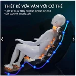 Ghế massa toàn thân cao cấp công nghệ Nhật Bản JM9 bi cố định có túi khí bóp đùi,bóp đầu và bi xoay phần Mông -TIẾNG VỆT — ảnh 8