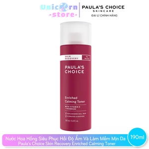 Nước Hoa Hồng Siêu Phục Hồi Độ Ẩm Và Làm Mềm Mịn Cho Da Khô Paula's Choice Skin Recovery Enriched Calming Toner 190ml
