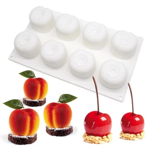 Cc Silicone Fondant Khuôn Bánh Quy Khuôn Anh Đào Hình Trái Cây DIY Có Thể Tái Sử Dụng Làm Bánh Phụ Kiện Dụng Cụ Nướng Bánh Cho Trang Trí Bánh