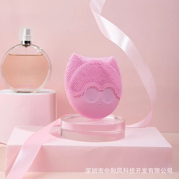 【Sẵn sàng giao hàng】 máy rửa mặt máy rửa massage mặt Bàn chải làm sạch da mặt siêu âm gia dụng massager để