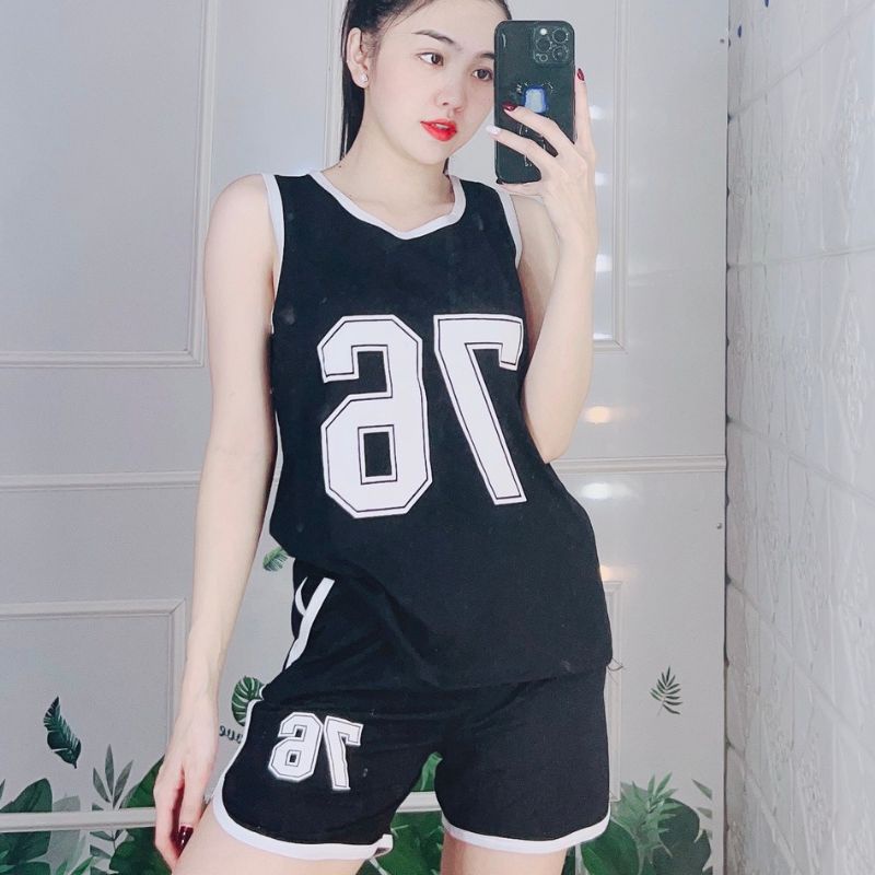 Đồ Bộ Nữ Ngủ Mặc Nhà Bigsize - Bộ Thể Thao Nữ Mùa Hè Quần Đùi Thun Cotton Trung Niên ESHOP BD19