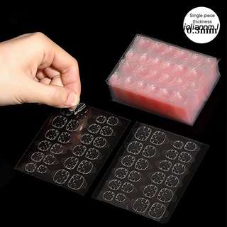 Bộ 240 miếng keo thạch dán móng tay siêu mỏng hai mặt trong suốt cho nữ