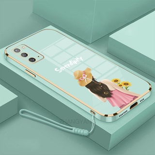 ốp lưng Samsung note 20 Samsung note 20 ultra Ốp Điện Thoại TPU Silicon Viền Mạ Màu Hình Cô Gái Xinh Đẹp Cho Samsung note 20 Samsung note 20 ultra