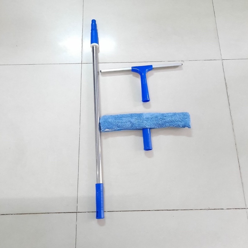 Bộ Cây Lau Kính, Gạt Nước Tăng Giảm 2 Đầu Rời 2m