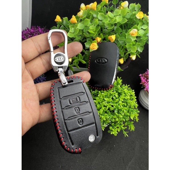 Bao da khoá xe KIA soluto, k3, sorento ... bản 3 nút chìa gấp
