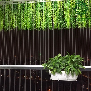Dây lá giả - dây cúc tần giả (1m) cao cấp decor, trang trí nhà cửa, cửa tiệm, ban công...