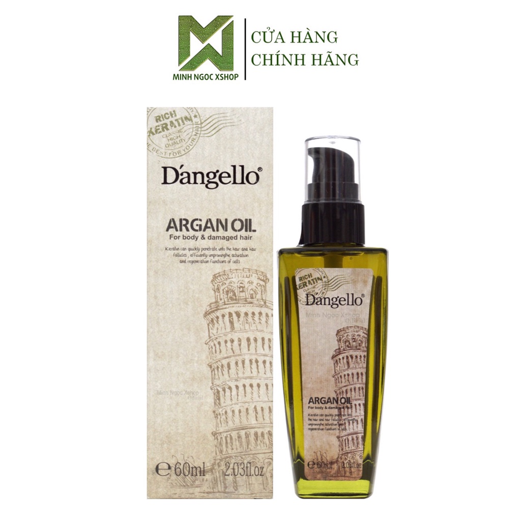 Ảnh Dầu gội xả, kem ủ tóc, tinh dầu Dangello Keratin 60/800ML 2