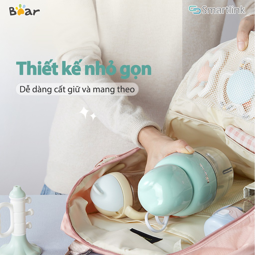 Ảnh Máy xay thực phẩm mini Bear QSJ-B01P1 - Phiên bản Quốc Tế Chính Hãng BEAR bảo hành18 Tháng 4
