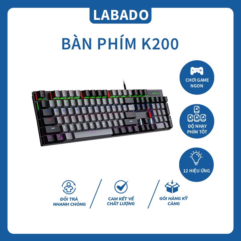 [ SIÊU PHẨM ] Bàn Phím Cơ Led đổi màu Panstan Pk200 Gaming cao cấp ...