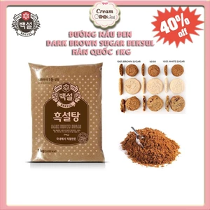 ĐƯỜNG NÂU ĐEN\DARK BROWN SUGAR BEKSUL NHẬP KHẨU CHÍNH HÃNG HÀN QUỐC 1KG